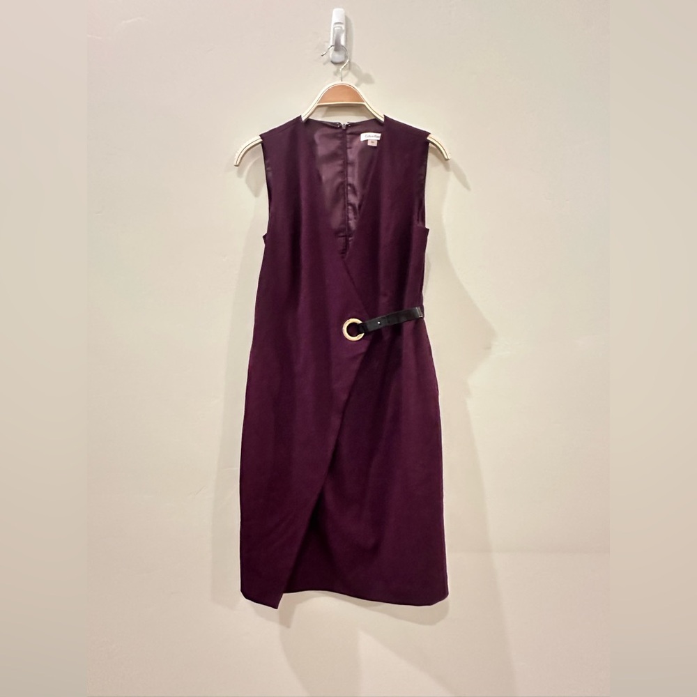 Calvin Klein Deep Purple Midi Dress